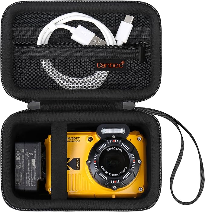 Canboc Carrying Case for Kodak PIXPRO WPZ2 Rugged Waterproof Digital Camera by Canboc