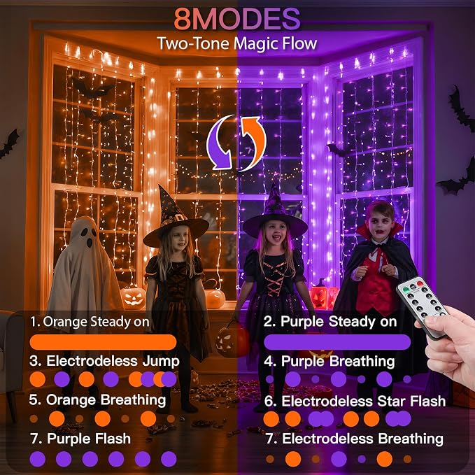 suddus Color Changing Curtain Lights - Image 3