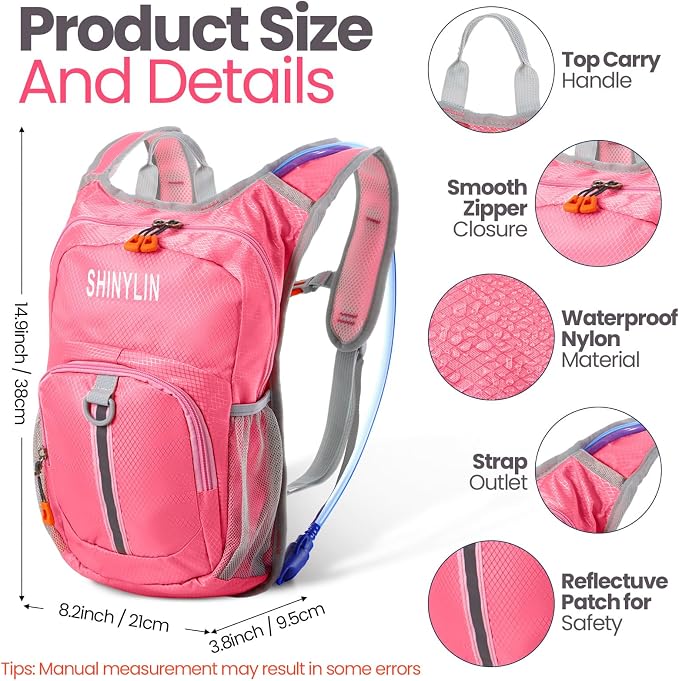 Shinylin 2 Pcs Kids Hydration Backpack - Image 2