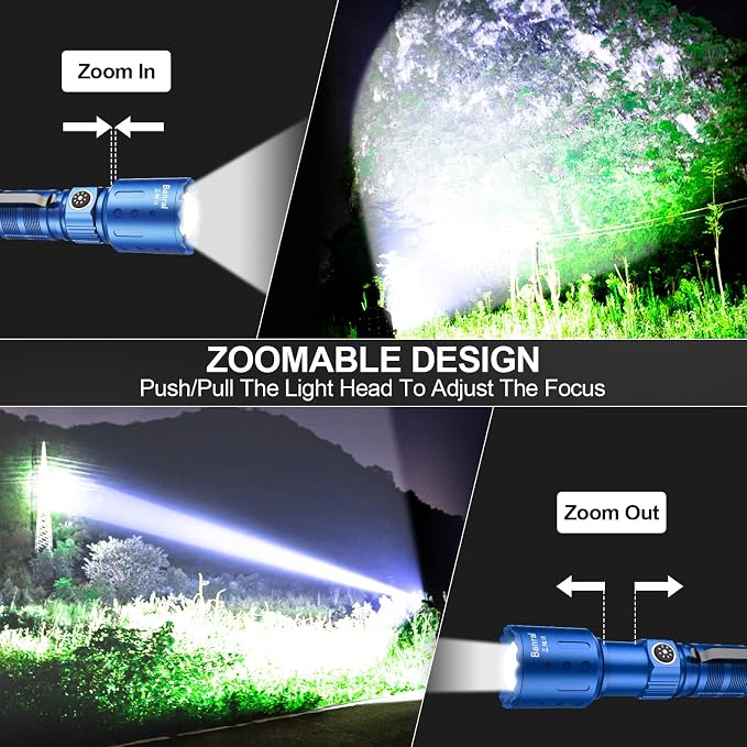 Banral Flashlights High Lumens Rechargeable, Super Bright Long Range Small - Image 5