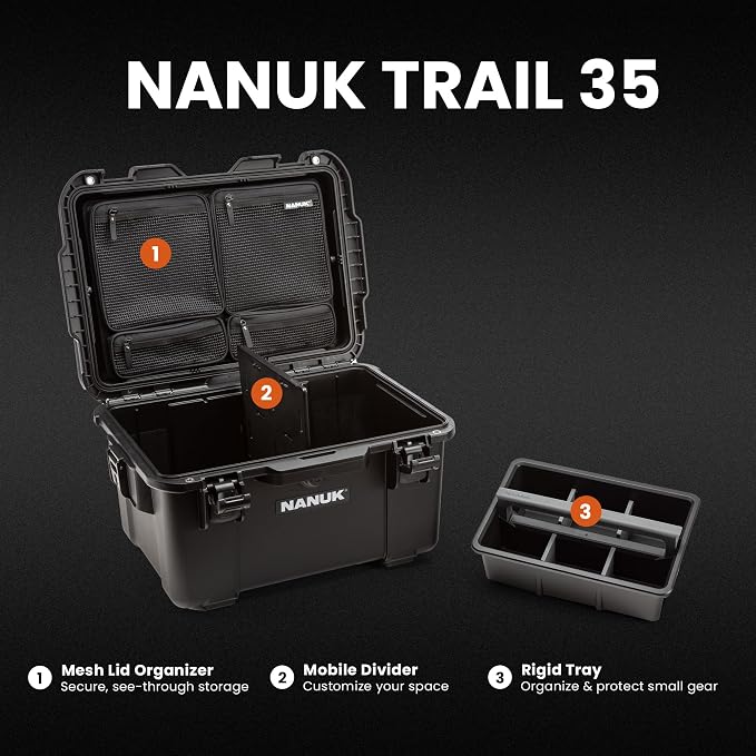 NANUK Trail 35 – 38.8 L Waterproof Gear Case – Modular Cargo Case - Image 2
