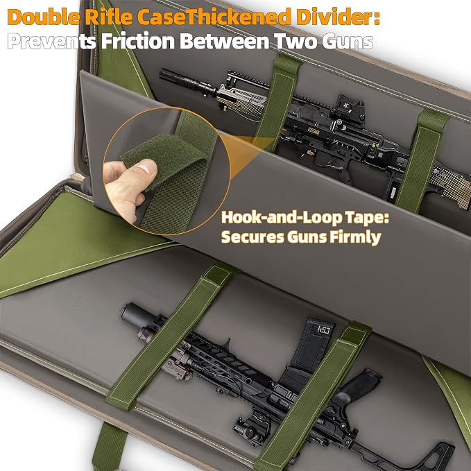 TORIBIO Double Rifle Case Soft Bag 32" 34" 36" 42" 46" 48'' 51“ 55” Gun Case - Image 3