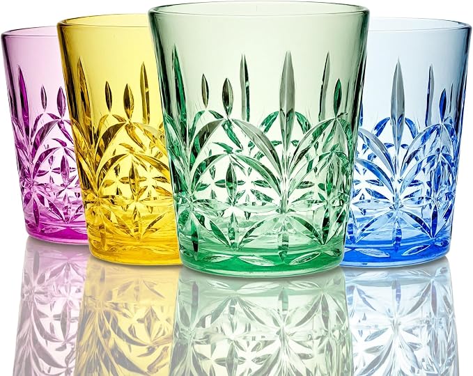 Lily's Home 13.5 oz Unbreakable Premium Drinking Tumblers Set of 4, BPA-Free by LilysHome