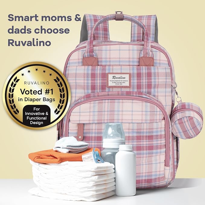 RUVALINO Diaper Bag Backpack, Large Capacity, Waterproof - Image 7