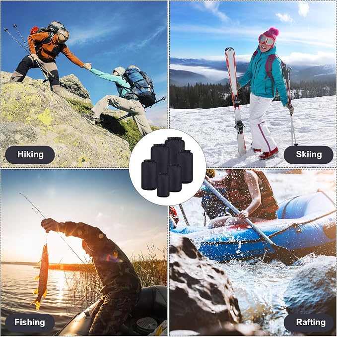 6 Pcs Waterproof Dry Bag Sack Lightweight Outdoor Dry Bags 35 L, 20 L, 15 L - Image 7