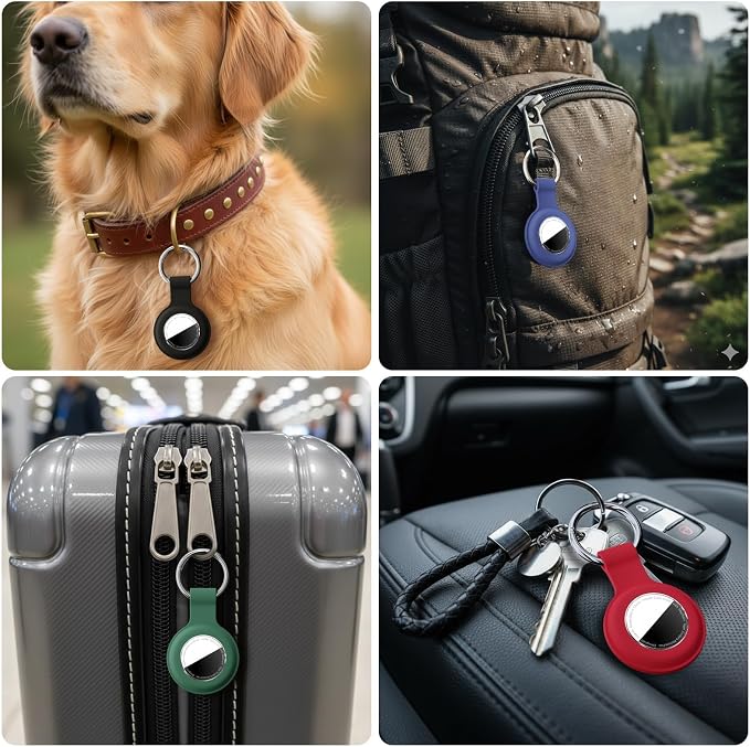 Linsaner Waterproof for AirTag 2nd Gen & 1st Gen Holder Case Keychain for Air - Image 7