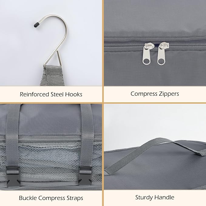 Surblue Hanging Travel Shelves Compression Packing Cube - Image 6