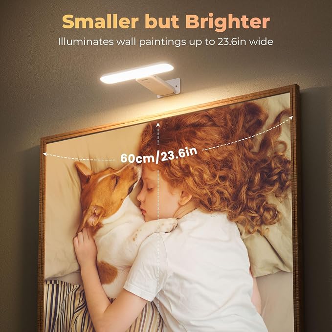 FULEN Picture Lights Battery Operated, Rechargeable Picture Frame Lights - Image 2