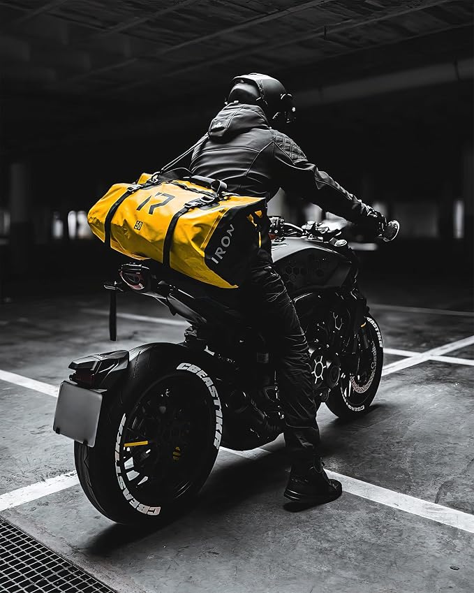 BORLENI Waterproof Motorcycle Dry Duffel Bag Luggage Tail Bag - Image 2
