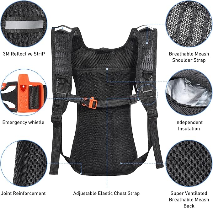 Rave Hydration Pack, Hydration Backpack - Image 4