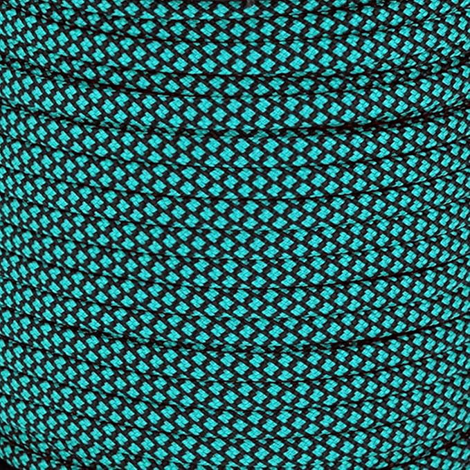 MOOCY Diamond Pattern Paracord 550 Blue Black, 5/32 in x 164 ft, 7 Inner by MOOCY