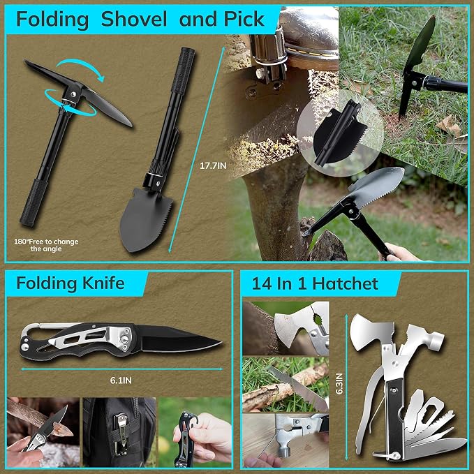 Survival Kit, Gifts for Christmas Men, First Aid Kit - Image 3