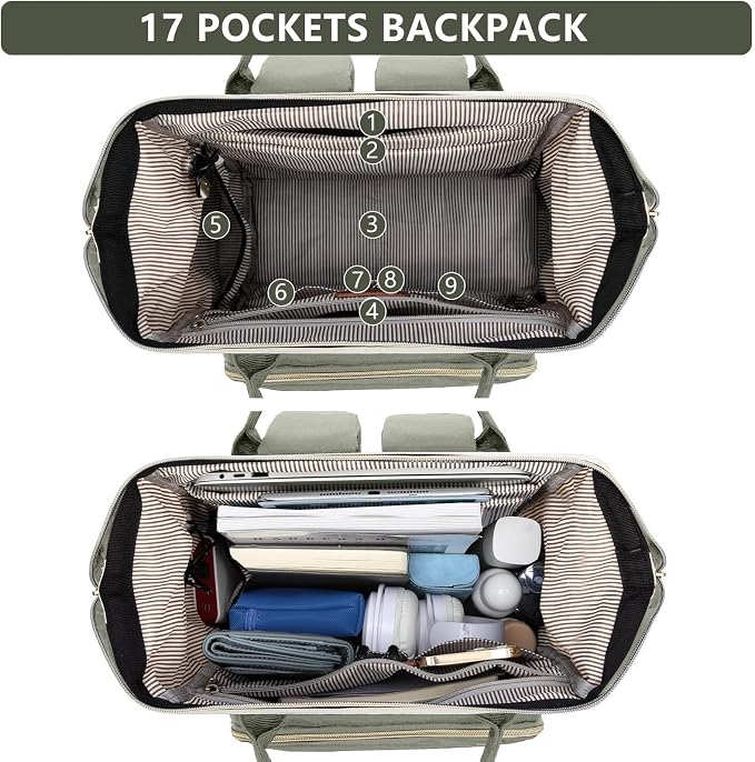 Focdod Laptop Backpack for Women Work Bag - Image 3