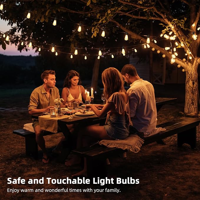 LED Outdoor String Lights, 25FT Outside Waterproof Patio Lights - Image 9