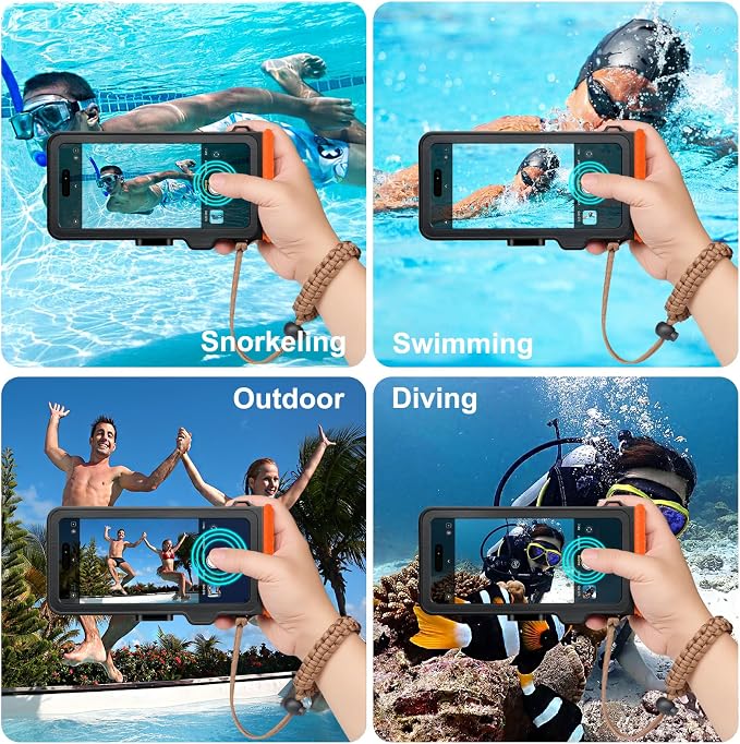 Waterproof Phone Case for Snorkeling & Diving, IP68 Waterproof Hard Case for - Image 5