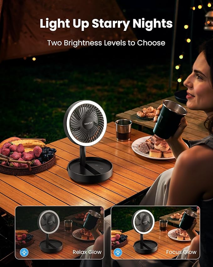 Gaiatop Foldable Small Desk Fan - Image 5