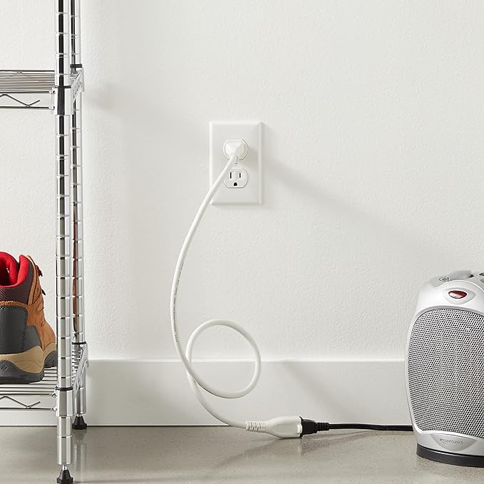 Amazon Basics Extension Cord, 3 Ft, 3-Prong Outlet Extender, Indoor Use - Image 5