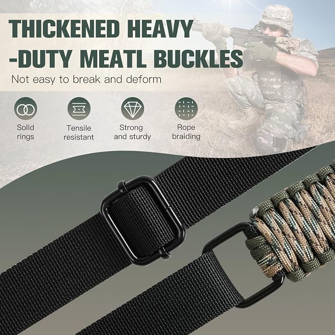 VVAAGG Two-Point Paracord Rifle Sling - Image 2