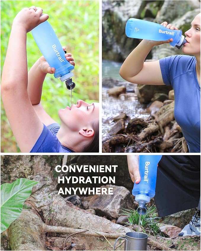 1.0L Collapsible Water Filter Bottle, BPA-Free Ultralight & Durable Squeeze - Image 7