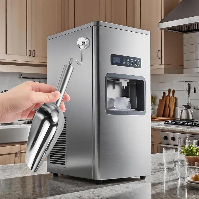 Ice Maker Scoop with Magnetic Hook Holder, Kitchen Ice Scoop - Image 8