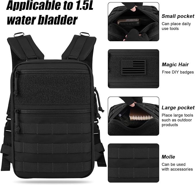 PETAC GEAR Tactical Molle Hydration Pack - Image 3