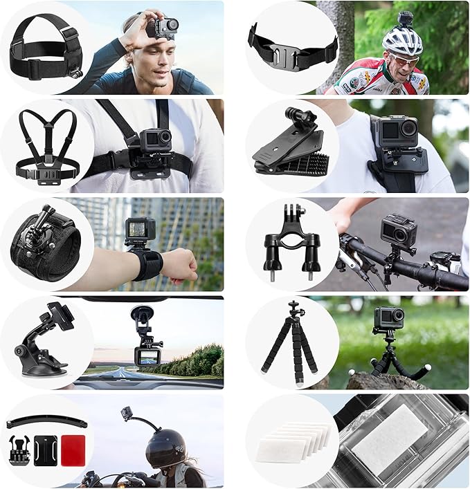 AKASO 42 in 1 Action Camera Accessories Kit - Image 3