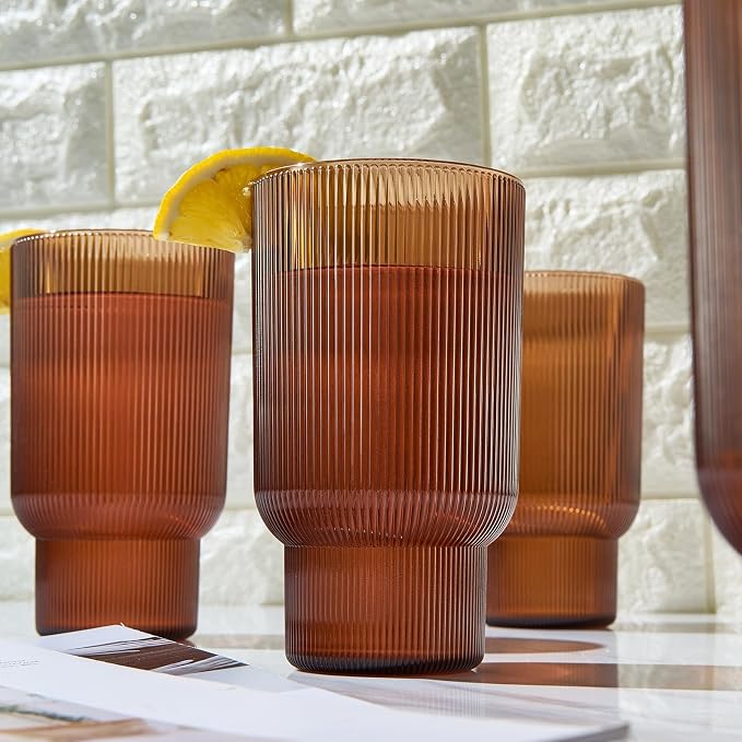 Shatterproof Acrylic Tall Drinking Glasses Set, European Style, Dishwasher Safe - Image 5