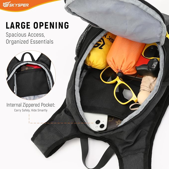 SKYSPER 15L/20L Foldable Hiking Backpack Lightweight Packable Travel Daypack - Image 2