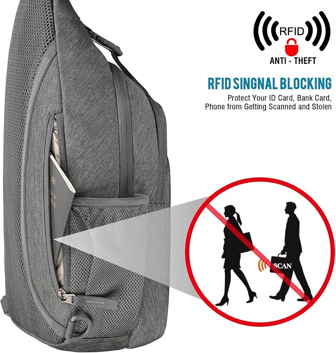 G4Free Sling Chest Bag RFID Crossbody Backpack Shoulder Bag - Image 2