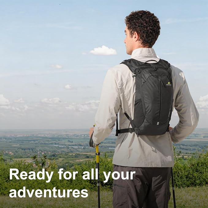 N NEVO RHINO Small Hiking & Trekking Backpack, 10L Lightweight Travel Backpack - Image 7