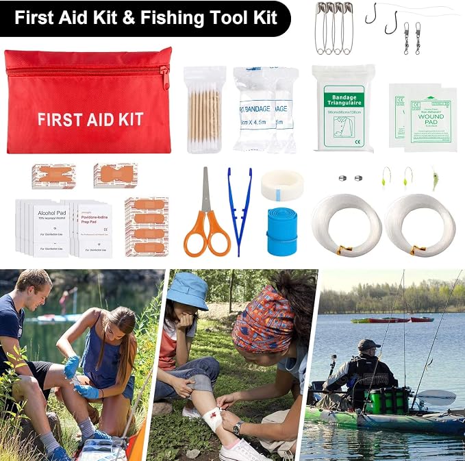 Survival Kit, First Aid Kit Survival Gear and Supplies Emergency Kit - Image 7