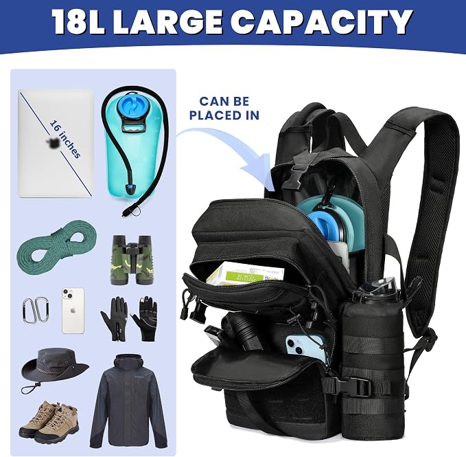 1050D Tactical Hydration Backpack - Image 3