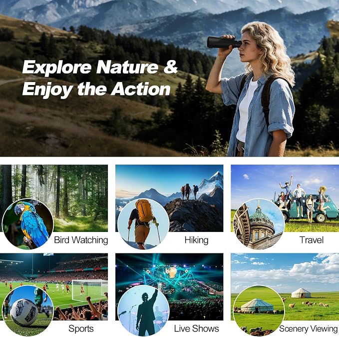 BIJIA 10x50 Monocular Telescope – True 10x Steady Handheld Scope - Image 2
