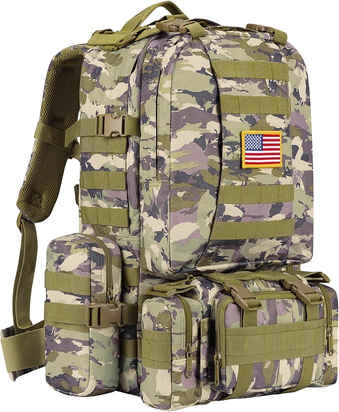 CVLIFE Tactical Backpack Military Army Rucksack 60L Large Assault Pack by CVLIFE