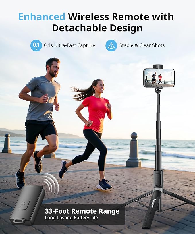 Fuloview 72'' Selfie Stick Tripod, Tripod - Image 3