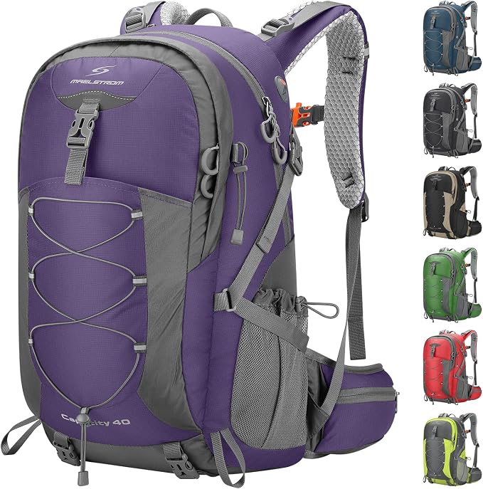Maelstrom Hiking Backpack, Camping Backpack, 40L Waterproof Hiking Daypack by Maelstrom