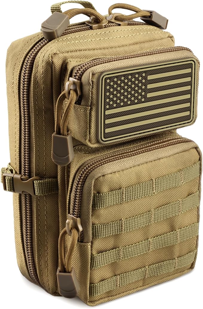 LIVANS Tactical Molle Utility Pouch, EDC Tool Pouch Tactical Phone Pouches Mini by LIVANS