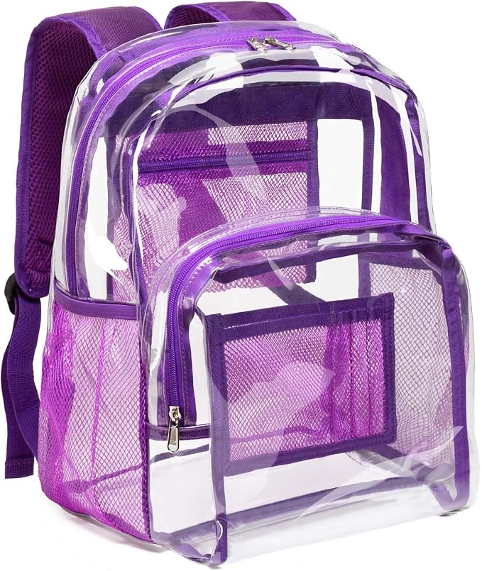 Vorspack Clear Backpack Heavy Duty PVC Transparent Backpack by Vorspack