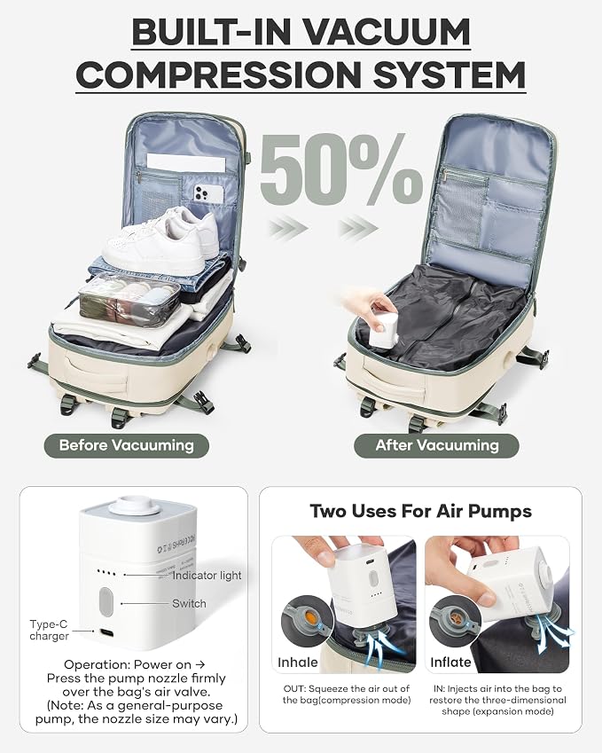 coofay Vacuum Backpack Travel - Image 2