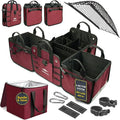 5-Section Trunk Organizer for SUV, Van – Modular Extra Large Cargo Storage Bin by DURABLEZ