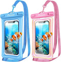 ProCase 2 Pack Floating Waterproof Phone Pouch IPX8, Universal Dry Bag Fits by ProCase