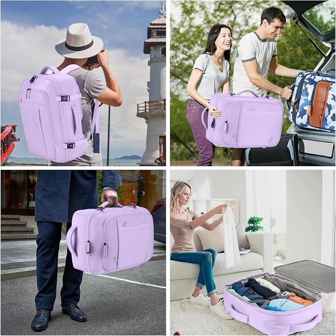 Lumesner Carry on Travel Backpacks, Extra Large 40L Flight Approved Bag - Image 7