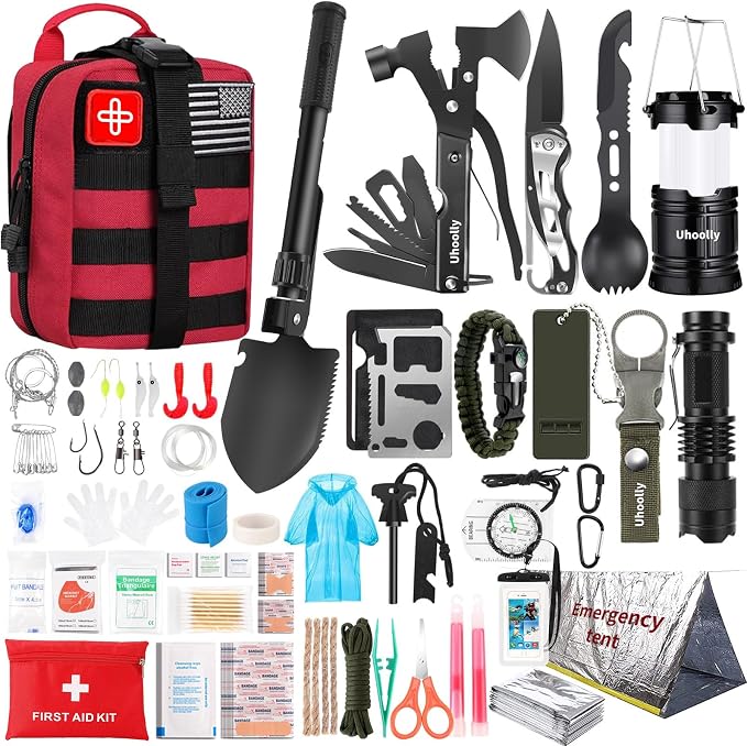 Survival Kit, Gifts for Men Women Teen Boys, Emergency Kit by Unknown