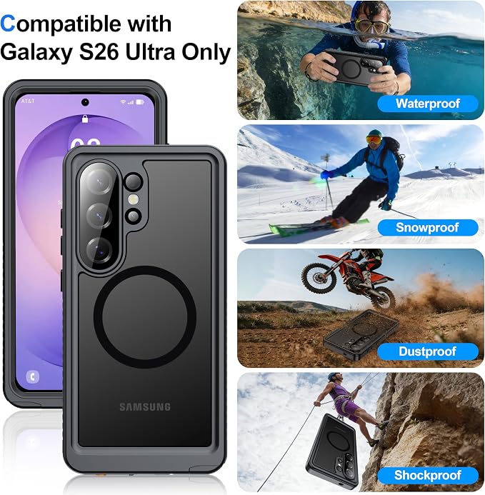ANTSHARE IP68 Waterproof Case for Samsung Galaxy S26 Ultra - Image 8