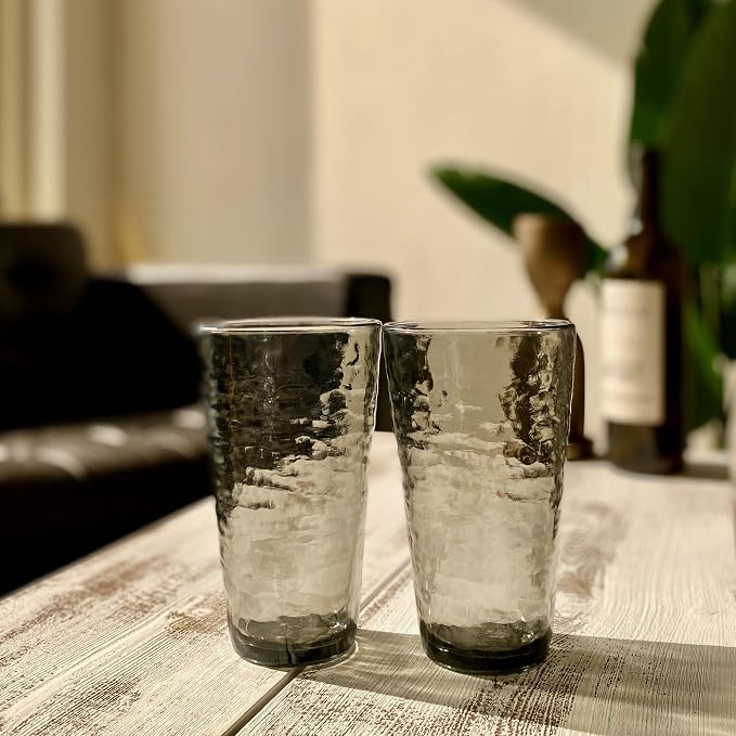 KLIFA- RIPPLE- 16 & 22.5 ounce, Acrylic Tumbler & Highball Drinking Glasses Cups - Image 7