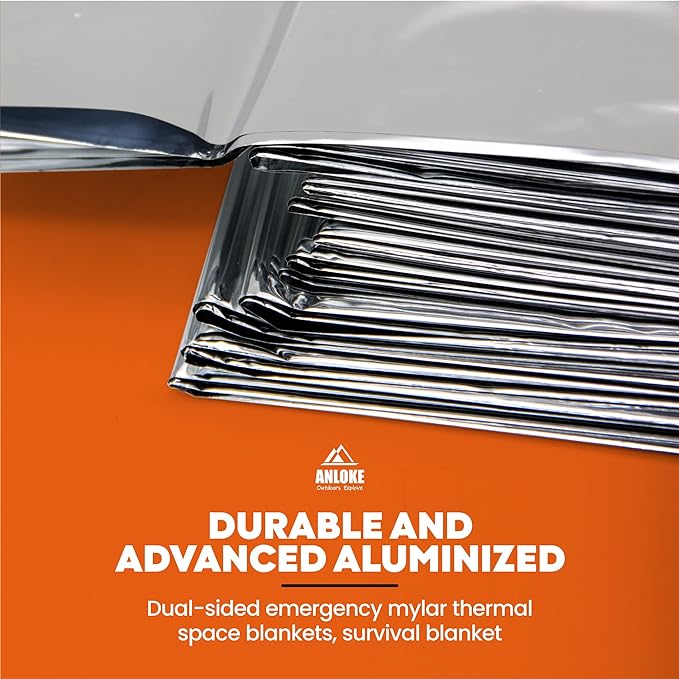 ANLOKE Emergency Blankets Mylar Thermal Blanket, of Gigantic Space Blanket 84 * - Image 6