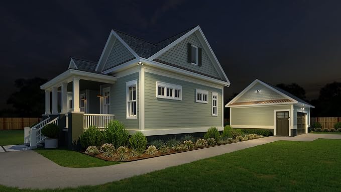 Lithonia Lighting HomeGuard 3-Light LED Outdoor Flood Lights, Outdoor LED Lights - Image 9