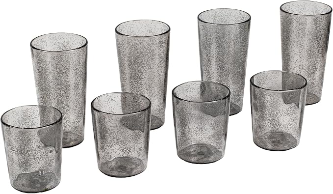 Fizz Bubbles Durable Acrylic 8-Piece Indoor/Outdoor Drinkware Set by AbodeHomewares-TheDesignDestinationforTabletopDrinkwareKitchenandPet
