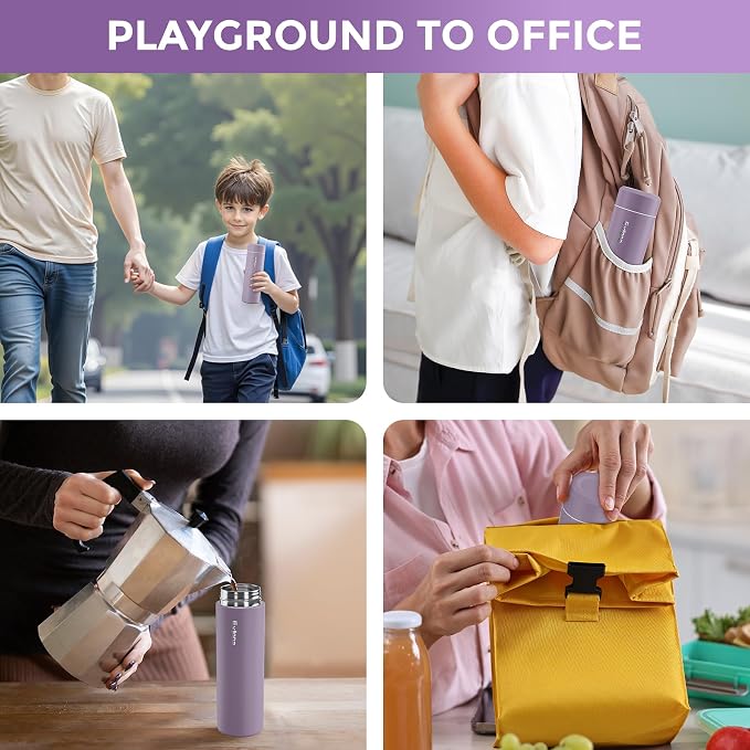 【Upgraded】Exllena Small Insulated Water Bottle 12 oz/350ml– Mini Insulated - Image 7