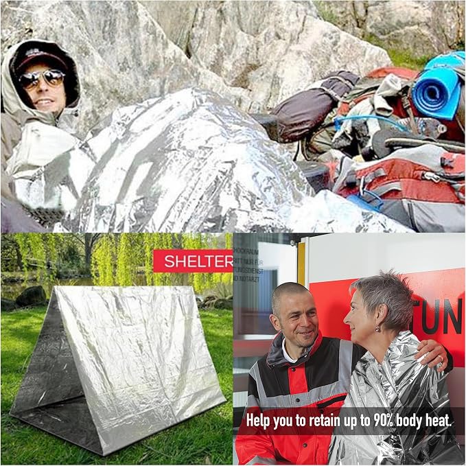 MEETSWEET Emergency Rescue Blanket Set of 8, Outdoor Survival Blanket Waterproof - Image 5